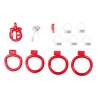 Cage de chasteté courte Lyfy – 4 x 3,3 cm – Rouge