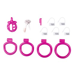 Cage de chasteté courte Lyfy – 4 x 3,3 cm – Rose