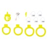Cage de chasteté courte Lyfy – 4 x 3,3 cm – Jaune