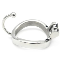 Cage de chasteté en métal Hook Open – 7 x 3,3 cm – Argent