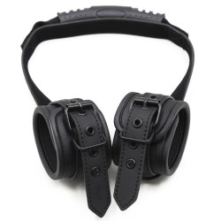 Menottes noires avec poignée