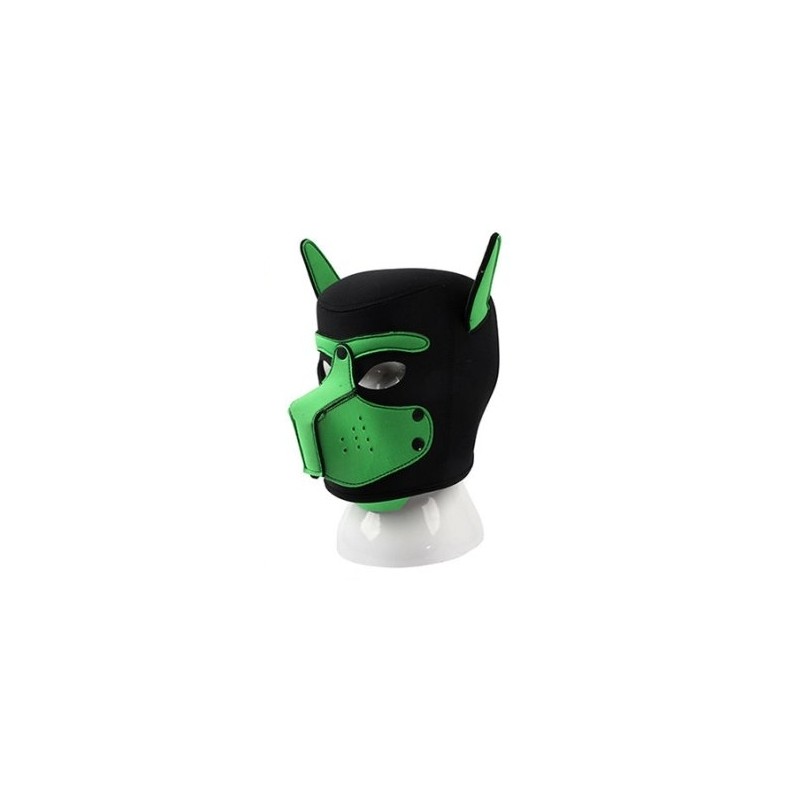 Masque Puppy Néoprène Dog On – Noir & Vert