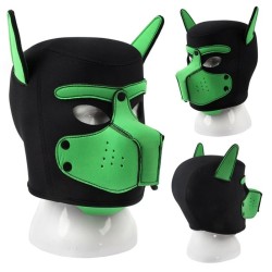 Masque Puppy Néoprène Dog On – Noir & Vert