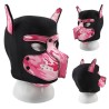 Masque Puppy Néoprène Dog On – Noir & Camouflage Rose