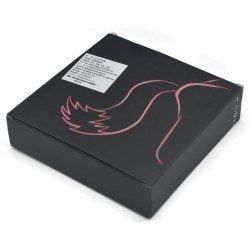 Plug vibrant avec queue blanche Tail Curve – 9 x 3,7 cm | Queue 30 cm