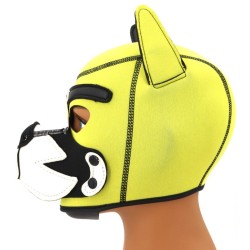 Cagoule Puppy Fox Néoprène – Jaune & Blanc