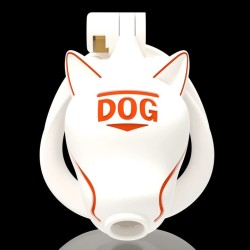 Cage de Chasteté DOGLOCK – 9 x 3,3 cm Blanche