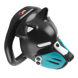 Cage Puppy 4.5 x 3.2 cm Noir-Bleu