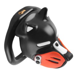 Cage Puppy 4.5 x 3.2 cm Noir-Orange