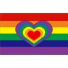 Drapeau Rainbow Heart