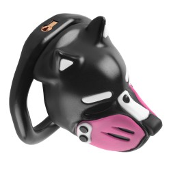 Cage Puppy 4.5 x 3.2 cm Noir-Rose