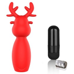 Mini vibro Chrismasrein 7 x 2.1 cm