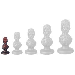 Plug Skullis XS 9 x 4 cm Rouge-Noir