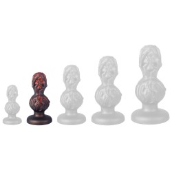 Plug Skullis S 12.5 x 5.5 cm Rouge-Noir