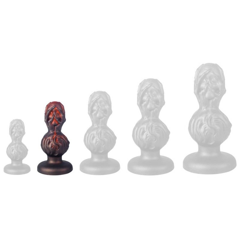 Plug Skullis S 12.5 x 5.5 cm Rouge-Noir