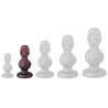 Plug Skullis S 12.5 x 5.5 cm Rouge-Noir