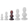 Plug Skullis M 14.5 x 6.5 cm Rouge-Noir