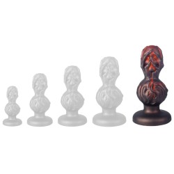 Plug Skullis XL 18 x 8.5 cm Rouge-Noir