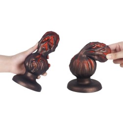 Plug Skullis XL 18 x 8.5 cm Rouge-Noir