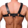Harnais en cuir Buckle – Noir