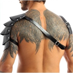 Harnais avec Épaule Écailles One Armor Simili – Noir