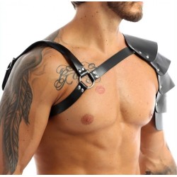Harnais avec Épaule Écailles One Armor Simili – Noir