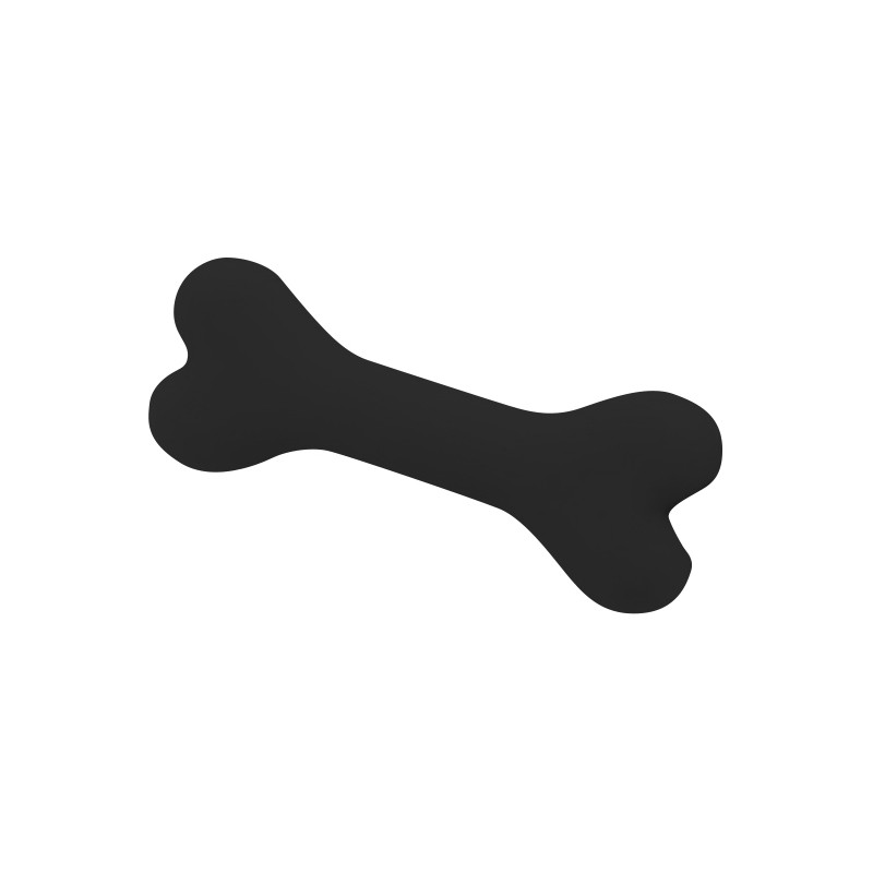 Os en silicone –  Noir