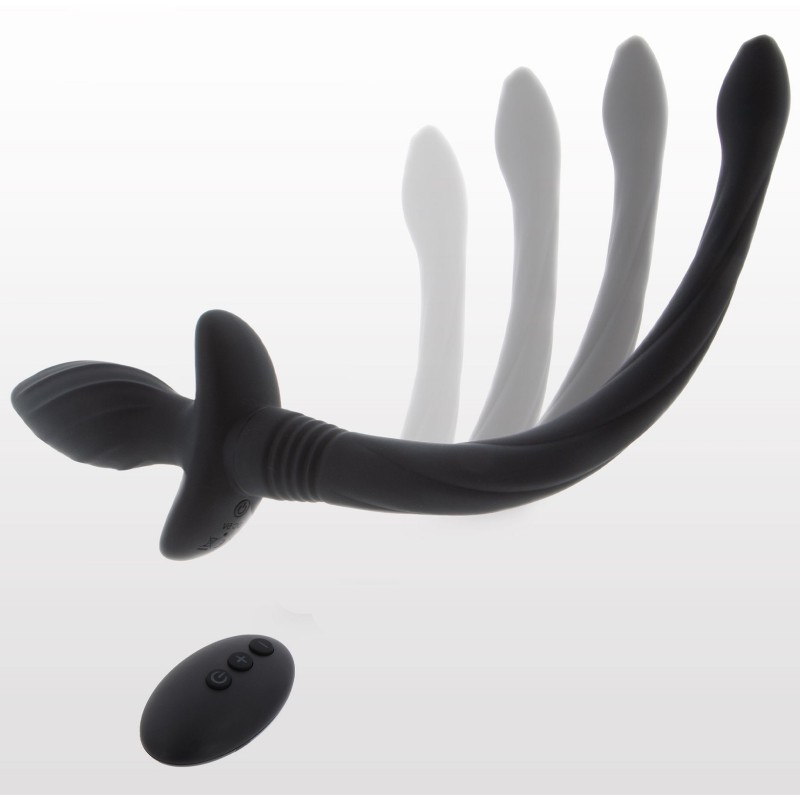 Plug Vibrant Queue de Chien Wiggle – Noir