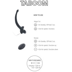 Plug Vibrant Queue de Chien Wiggle – Noir