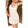 Nuisette Casual Seduction – Blanche – String Assorti Inclus