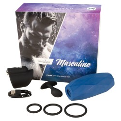 Coffret Sextoys Masculine – 4 Accessoires – Noirs