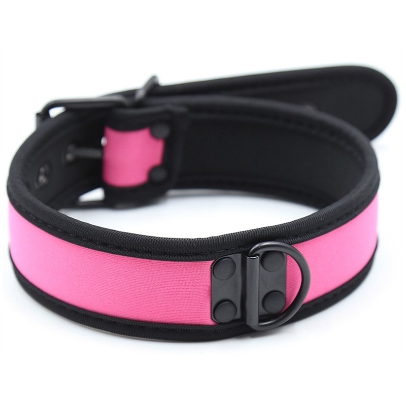 Collier Néoprène Simply Puppy – Rose & Noir