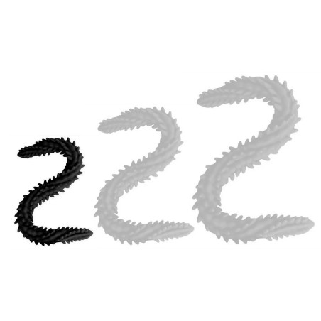 Double Gode Scolop S – 40 x 3 cm – Noir