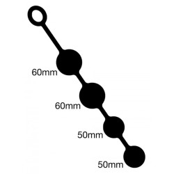 Boules Anales Silicone XL Duo – 35 x 6 cm