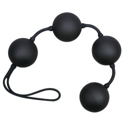 Boules Anales Velvet – 23 x 3,5 cm – Noires