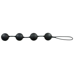 Boules Anales Velvet – 23 x 3,5 cm – Noires