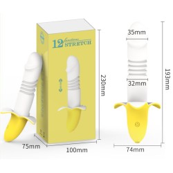 Gode à Poussée Banana Thrust – 13 x 3,3 cm
