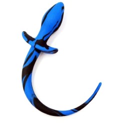 Plug Queue de chien – Noir & Bleu