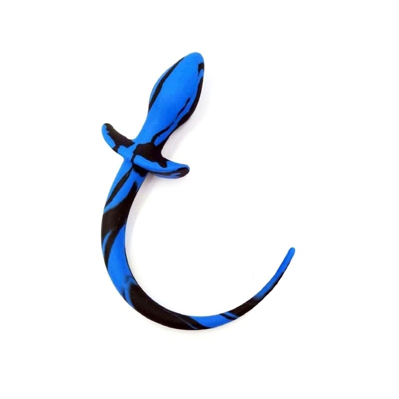 Plug Queue de chien – Noir & Bleu