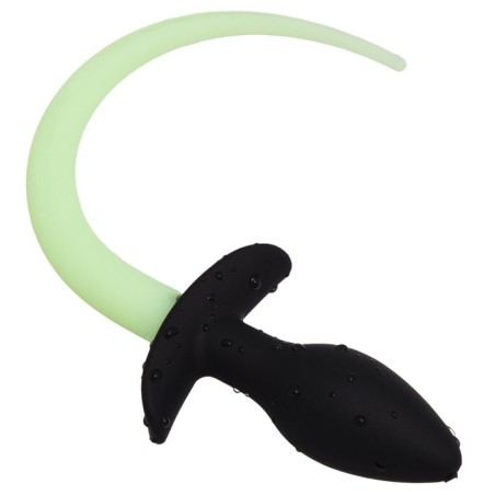 Plug Queue de chien phosphorescente – Vert Fluo