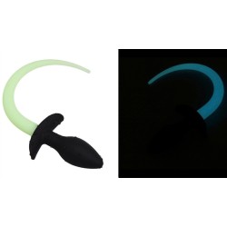 Plug Queue de chien phosphorescente – Vert Fluo