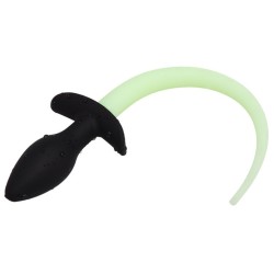 Plug Queue de chien phosphorescente – Vert Fluo