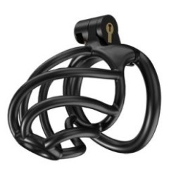 Cage de chasteté Tortille M – Noire