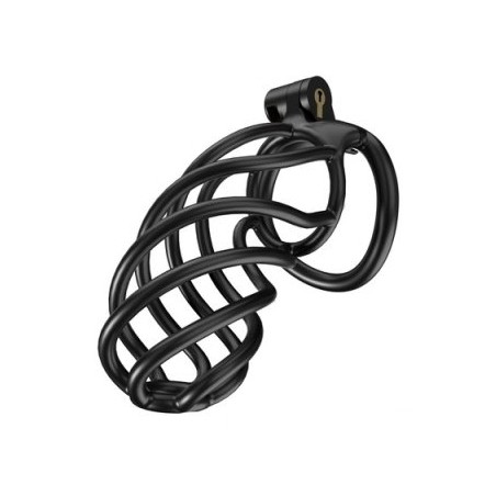 Cage de chasteté Tortille XXL – Noire