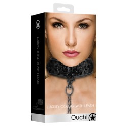 Collier et Laisse Luxury – Noir