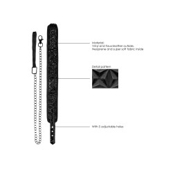 Collier et Laisse Luxury – Noir