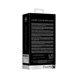 Collier et Laisse Luxury – Noir