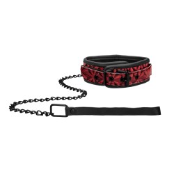 Collier et Laisse Luxury – Rouge
