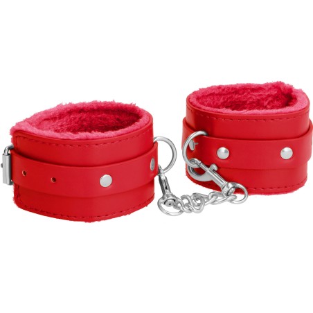 Menottes de poignet Plush – Rouge