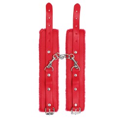 Menottes de poignet Plush – Rouge
